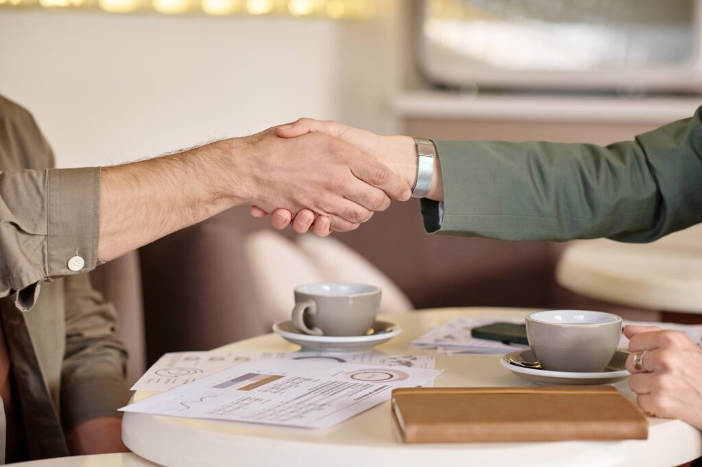 Handshake of Business Partners
