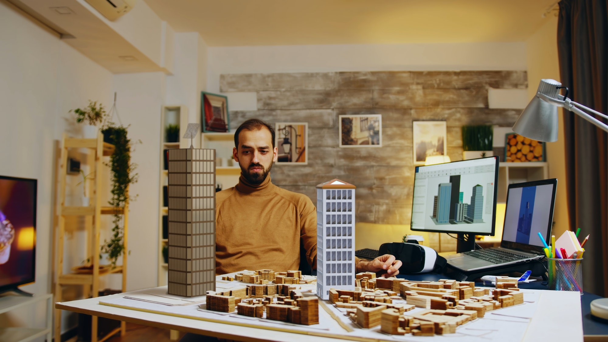 Designer building property maquette